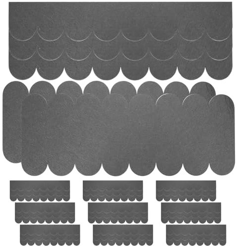 32 Pezzi Tegole Bituminose Autoadesive per Casette Uccelli, Copertura Impermeabile Mini Tetti per Nidi, Hotel Insetti, Conigliere - Verde (30x5 cm/30x11 cm)