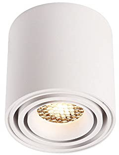 Faretto da soffitto Bianco, faretto da Superficie Regolabile, faretto da soffitto per Interni, faretti direzionali a LED, Lampada da soffitto per Cucina e Soggiorno, Illuminazione per Quadri da g