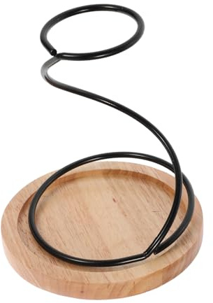FUNNETOYU Perchero De Mano Para Filtro De Café Base De Madera Soporte Para Taza De Filtro Accesorio De Barra Para Hacer Café Manual Casa o