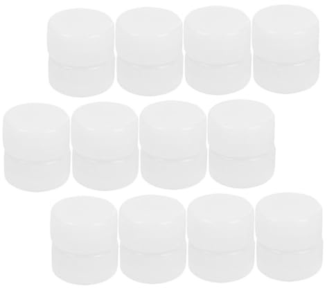 Gatuida Boîte à Sonnerie en Plastique Blanche 50 Pièces pour Jouets Bébé, Hochet Rond, Stimule le Toucher, Adaptée Poussette et Porte-bébé