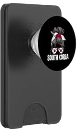 South Korea Girl Messy Hair Bun Proud South Korean Women PopSockets PopWallet for MagSafe