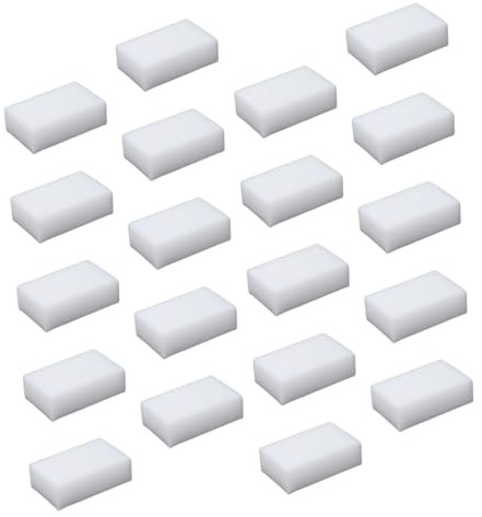 Hemobllo 20 pièces Lot de Éponges de Nettoyage Cuisine Épaisses Haute Résistance Non Rayantes pour Vaisselle Verre et Surfaces Délicates