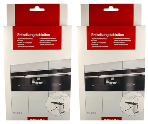 Lot de 12 paquets de 6 tablettes détartrantes pour machines à café Miele automatiques, machines à café et machines à expresso – 12 pastilles au total