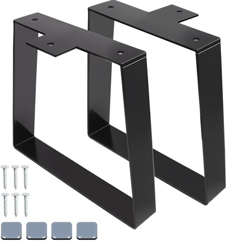 ComPDCVD 2 Pièces Pied de Meuble Trapézoïdaux 28cm Pieds de Meubles Pied