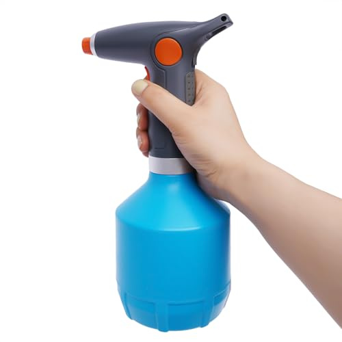 Flacone spray elettrico a pressione, 1000 ml, ricaricabile tramite USB, per giardino | Pompa a spruzzo automatica, annaffiatoio a mano, per piante, irrigazione di piante, annaffiatoio con un solo pulsante