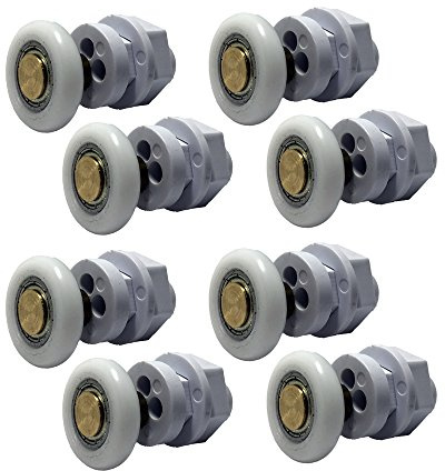 Set of 8 Shower Door Rollers 301-12-25-8