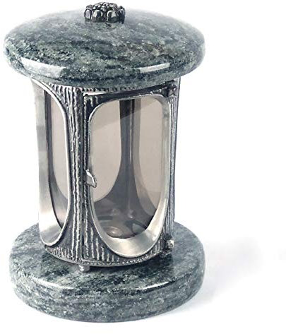 designgrab Alu Grablampe aus Aluminium in Antikoptik in Granit Olive Green