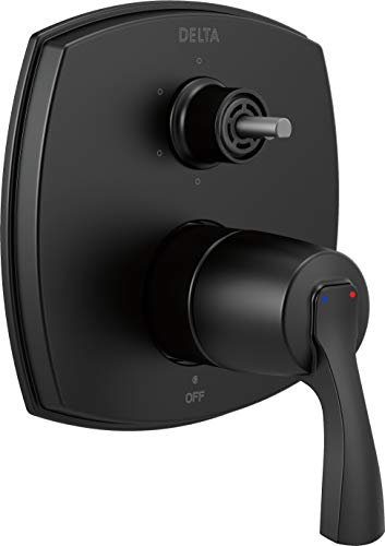 Delta T24976-BLLHP 14 Series Integrated Trim with Six Function Less Diverter Handle Shower, Matte Black