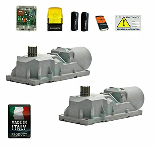 KIT AUTOMAZIONE CANCELLO A DUE 2 ANTE BATTENTI BATTENTE INTERRATO 24V ROLLER DFM
