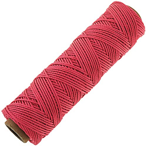 PrimeMatik - Spago intrecciato in nylon 50 m x 2 mm rosa
