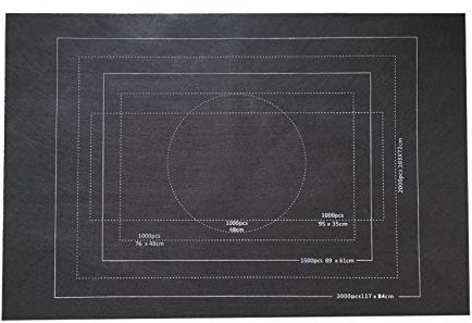 Puzzlematte Puzzle Roll Mat für 3000 Stück, Tragbare Filz Puzzles Rollenmatte unterlage, Aufbewahrungsmatte Puzzleunterlage Puzzlerolle Aufbewahrung Rolle Teppich für Jigsaw Player (Black)