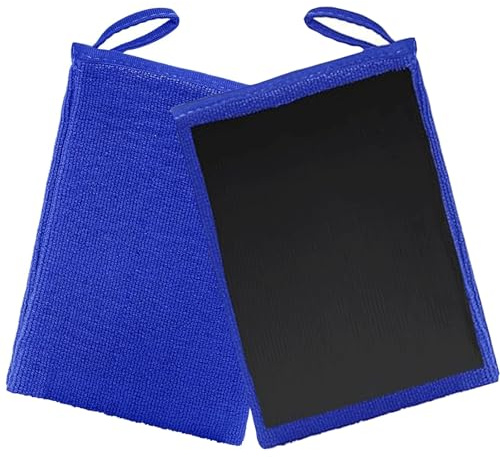 Anglecai Clay Mitt 2 Pack, Clay Bar Mitt for Car Detailing Fine Grade Towel Reusable Wash Glove for Car Detailing and Polishing