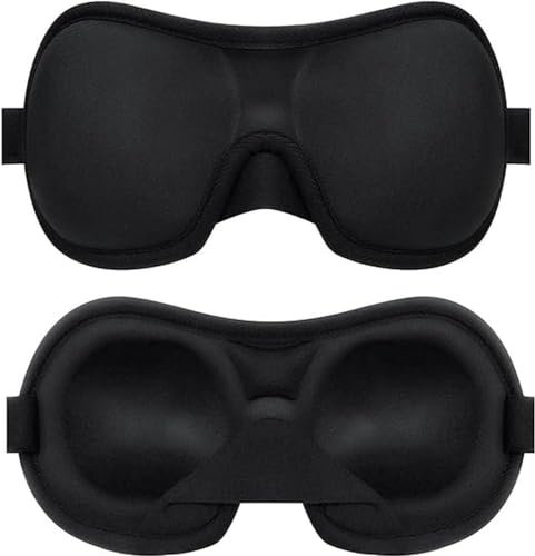 Brencco Atmungsaktive 3D Schlafmaske für Frauen und Herren - 100% Lichtblockierend für Schlafen, Reise und Yoga
