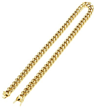 Pansarkedja i rostfritt stål 45–76 cm, kedja herr guld/silver rostfritt stål kedja smycke bred 6/8 mm vänskapskedja pojkar, Rostfritt stål, Ingen zirkonia