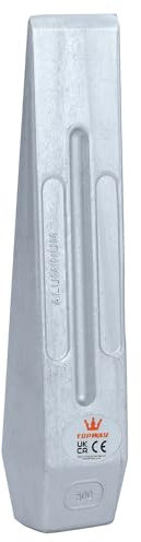 TOPWAY Aluminum Felling Wedge Log Splitter Wedge 215mm 500g for Safe and Clean Tree Cutting Chopping, Frozen Wood Firewood Logs Splitting