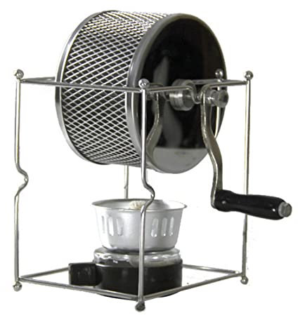 Torréfacteur Manuel De Grains Domestiques/Commerciaux, Petit Torréfacteur À Rouleaux en Acier Inoxydable À Manivelle De Bureau pour Grains De Café pour Torréfier La Cuisine, Le Bureau, La Maison, Le