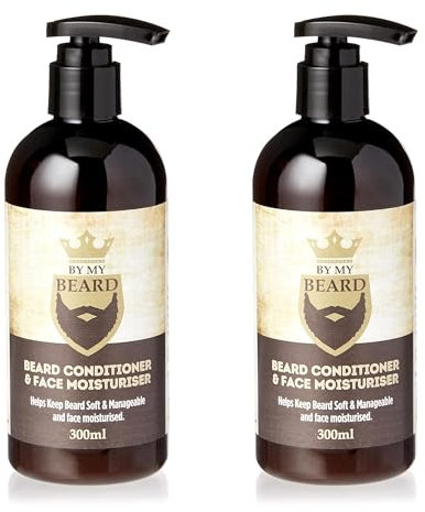 By My Beard Conditioner & Face Moisturiser 300ml, Pack Of 2, Get an all-over beard boost.