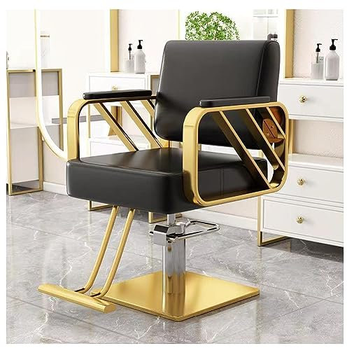 Friseurstuhl, verstellbarer Salonstuhl, höhenverstellbar, ideal für Friseursalons, Shampoo-Stationen und Tattoo-Studios – Multifunktions-Haarstylistenstuhl mit 360° drehbarem Drehgelenk