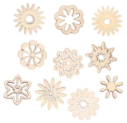 NUOBESTY 100stücke Holzsterne Holzscheiben Für Bastelarbeiten Dekoration Scrapbooking Und Kreative Projekte Für Partys Hochzeiten Und Weihnachten