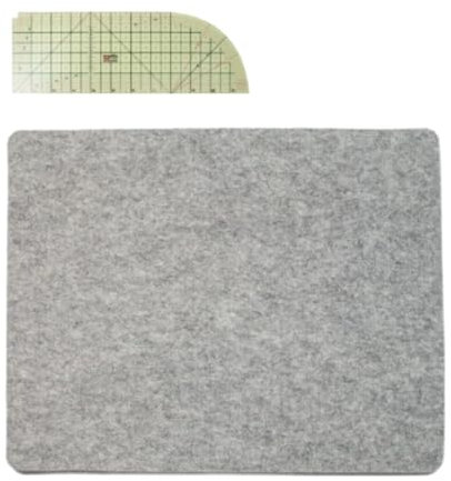 LOVIVER Bügelmatten-Schutz, Bügelunterlage, Heißbügellineal, leichte Tisch-Pressmatte, Filz-Bügelunterlage für Quiltzubehör, Set C
