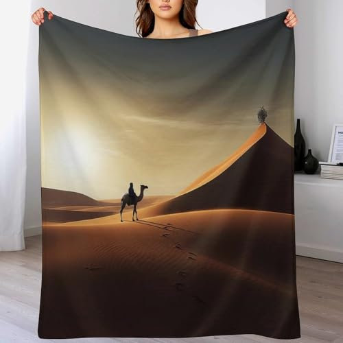 Mantas Cubre Sofas Animal Camello,Manta para Cama,Mantas Ligeras100% Flannel,Manta Pelo para Sofá Suave Cálido,Hipoalérgica,fácil De Limpiar （100×130cm）
