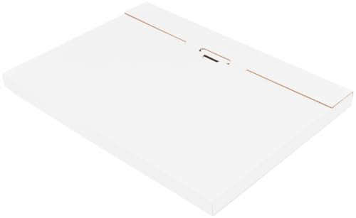 förpackning kalenderförpackning vit 350 x 250 x 20 mm – enkel hopfällbar typ – frakt post vikbar låda stor brevlåda bokvändning – perfekt för frakt 25 stycken