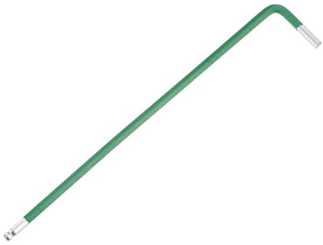 M METERXITY Ball End Hex Key Wrench, 2.5mm L Shape Extra Long Arm S2 Steel Repairing Tool for Bicycle/Furniture/Equipment/Motorcycle/Machinery, Metric Hexagonal Wrench [Green]
