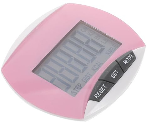 Toddmomy Electronic Pedometer Pink Accurate Fitness Tracker Steps Counter Portable Running Passometer for Walking