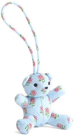 Vera Bradley Bitty Bear Charm de sac en gabardine de coton, jonquille