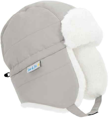 Jan & Jul Toasty-Dry - Gorro de invierno para niños y niñas, Greystone, 6-24 meses