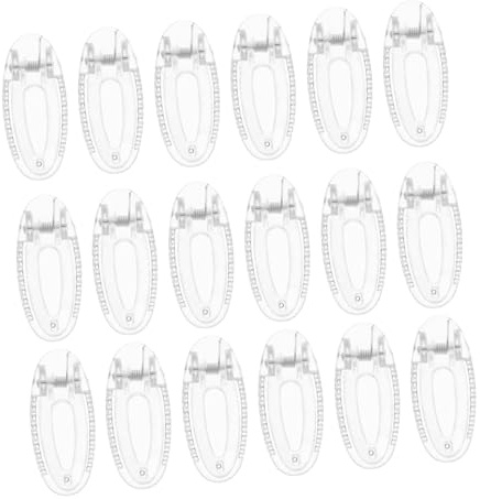 Beavorty Lot de 20 Pinces à Cheveux Ovales en Résine pour Garçon et Filles, Petites Pinces Pince-queue Transparentes, Maintien Ferme, Accessoires Mignons pour Filles la Couleur Aléatoire