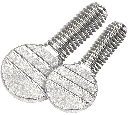 Handdrehschraube, 10/5 Stück M5 M6 Handschraube 304 Edelstahl Handrändelschraube Presse Flachkopfschrauben, M5(M6,20mm 5pcs)