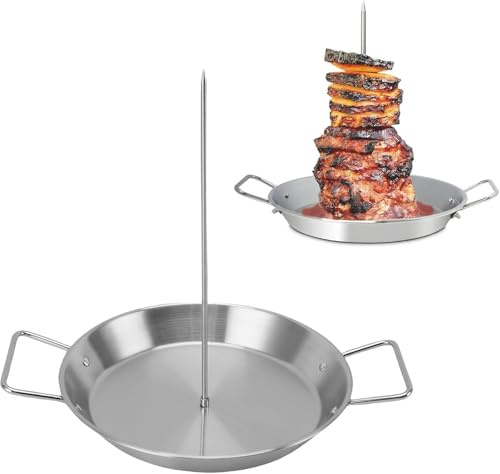 Rack de Grillade Vertical Brochette Sèche en Acier Inoxydable à Étages avec Poignées Faciles pour le Stockage du Mur Four à Fumeurs