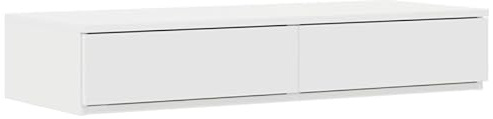 Eleganz Cajones para cama de MDF 90 x 36,5 x 16,5 cm - Cómoda blanca para dormitorio, ahorro de espacio, almacenamiento debajo de la cama, cajones de madera estables y duraderos