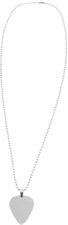 UPKOCH Gitarre Plektrum Halskette Anhänger Musik Schmuck Unisex Leichte Robuste Kette für Musikfans Tägliches Tragen Modisches Accessoire