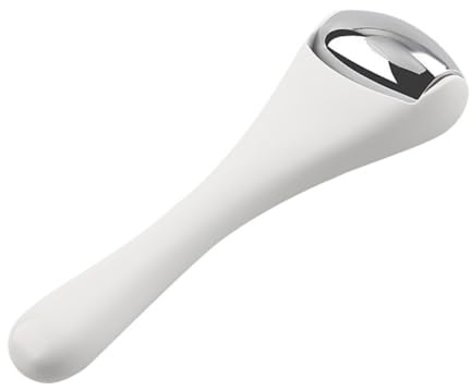 HONITANO Masajeador de Ojos de Mano Portátil Color Blanco Material Abs y Aleación, Mejora la Elasticidad Piel y Acelera la Absorción de Productos Cuidado Facial