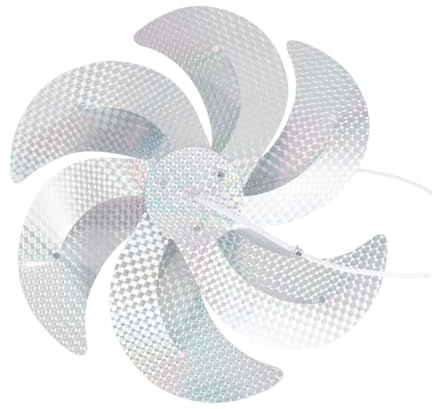 BAZEITFLOW Moulin à Vent D'extérieur Anti-Oiseaux pour Jardin et Verger, Matériaux Solide Résistants à l'usure, Moulinets Réfléchissants Rotatifs pour Protection et Décoration en Plein Air