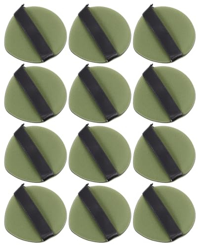Cabilock 12 pièces Lot de Coussins Poudre Double Face Forme de Goutte Eau Houppettes Maquillage pour Fond de Teint Sec et Humide Éponges Polyvalentes sans Logo