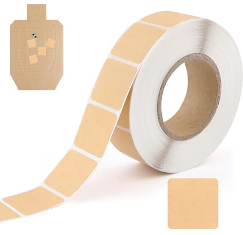 1000 Stück Zielscheiben Reparaturaufkleber 2,2 cm, Selbstklebende Trefferabkleber braune, Target Paster für Schießtraining,Zielscheiben Reparatur Aufkleber für Schießsport,Pistole Gewehr Bogenschießen