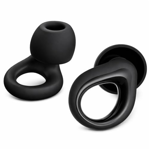Ohrstöpsel zum Schlafen, Flexibles Silikon ohrstöpsel, Wiederverwendbar Ohrstöpsel für Flugzeug, Schlafen, Tieffokus, Reisen, 30 dB Geräuschreduzierung, mit 8 Spitzen in XS/S/M/L