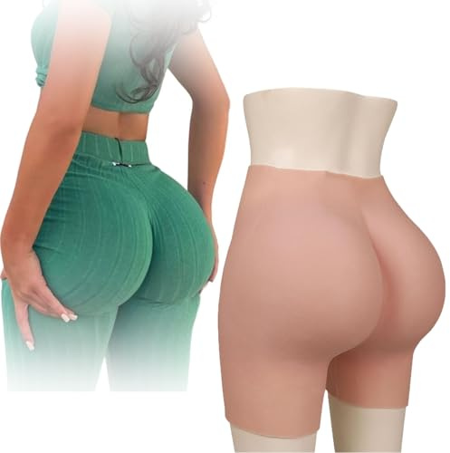 SoTUCR Bragas De Silicona Sin Costuras Ultra Realistas con Abertura En La Entrepierna Bragas Push Up Cintura Alta Moldeador Control Interior para Cosplay,Color 1,One Size