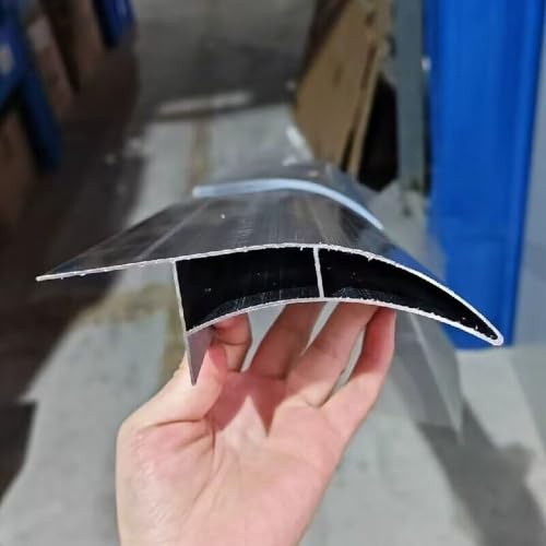 Profilo gocciolatoio Divergitore acqua piovana argento 100 mm per pareti esterne, profilo alluminio bordo tetto, deflettore pioggia gronda, copri davanzale finestra(L-50cm/19.7in)