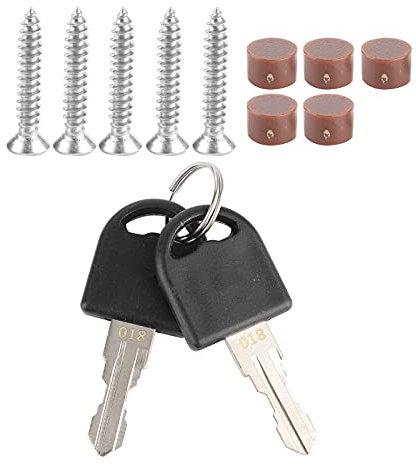 Serrure de porte, serrure de porte de salle de bain de toilette RV avec 2 clés pour caravane camping-car Yacht remorque accessoires de voiture