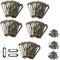 Namvo 50 PCS Etikettenhalter Messing Metall Aktenschrank Schublade Tag Etiketten Halter Regal Karte Halter 60 x 17mm Label Frames Karte mit Schrauben für Office Library
