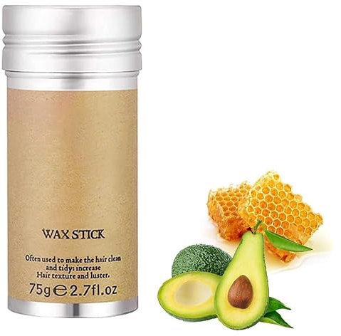 Barra De Cera Capilar para Acabado del Cabello, para Modelar el Cabello Suelto Y con Frizz en los Bordes, Cabello Pequeño Roto Barra Fina,75g