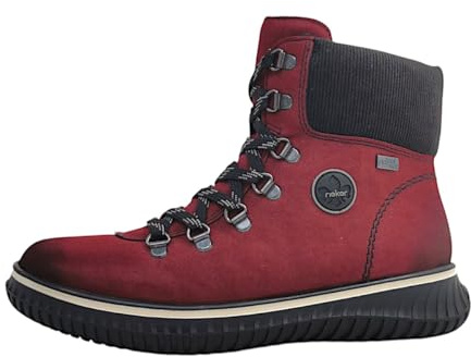 Rieker Damen Schnürstiefel in rot - Gr. 38