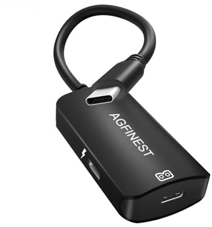 USB-C zu AR Brille und Ladeadapter, AR Smart Brille Adapter Typ-C Datenkabel 100W PD, 4K@60Hz XR AR Brillenadapter für iPhone 15/16 Plus Pro, XREAL, Viture, Rokid, Steam Deck, ROG, USB-C Monitor