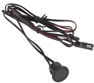 Interrupteur LED variateur tactile à encastrer 12 V 24 V 4 A avec câble DC Jack 5,5 x 2,1 mm, contrôle de réglage de l'éclairage avec fonction de mémoire (Noir)