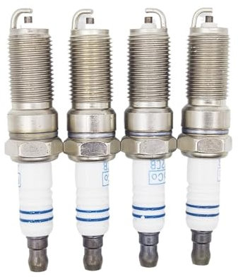 4 Stück 4M5G-12405 1493001 normale Zündkerze kompatibel mit Ford kompatibel Limousine kompatibel Focus kompatibel Fiesta VI kompatibel Turnier LFY118110 4M5G12405 Autozubehör Zündkerze Solides Termina