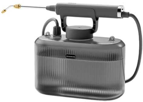 WMFASBAG Pulverizador eléctrico de jardín de 5 L, pulverizador de Agua para césped, riego de jardín, pulverizador eléctrico portátil con Varilla telescópica, pulverizador de Mochila eléctric
